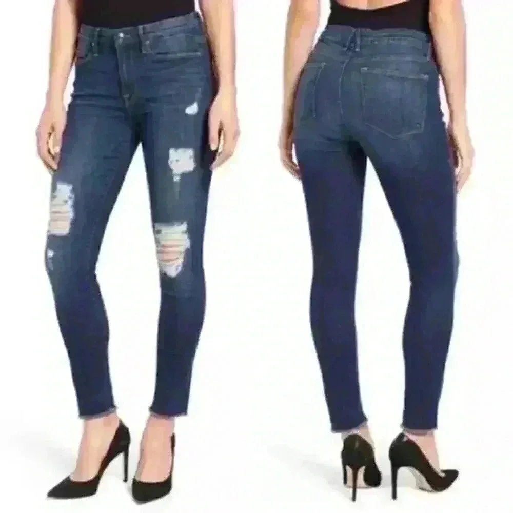 GOOD American Good Legs  Skinny Jeans in Blue003 Size 4/27